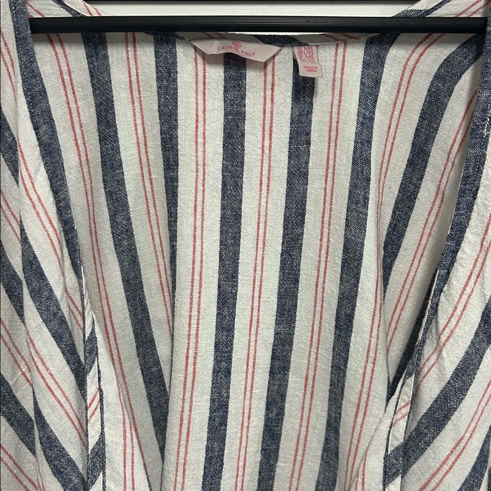 Laurie Felt Striped Kimono Open Front Cardigan - Picture 2 of 4